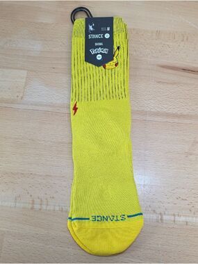 Stance Pokémon Pikachu Bright Yellow Crew Socks - Men's